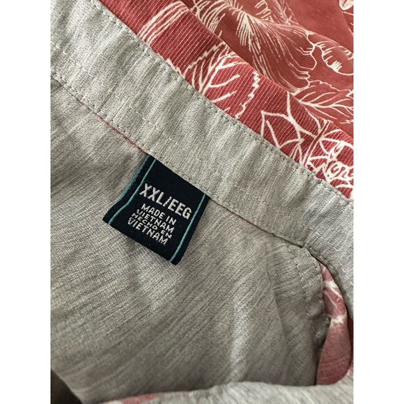 Seapointe Shirt Mens XXL Floral Hawaiian Tropical Short Sleeve Button Up 9-21 - Picture 5 of 11